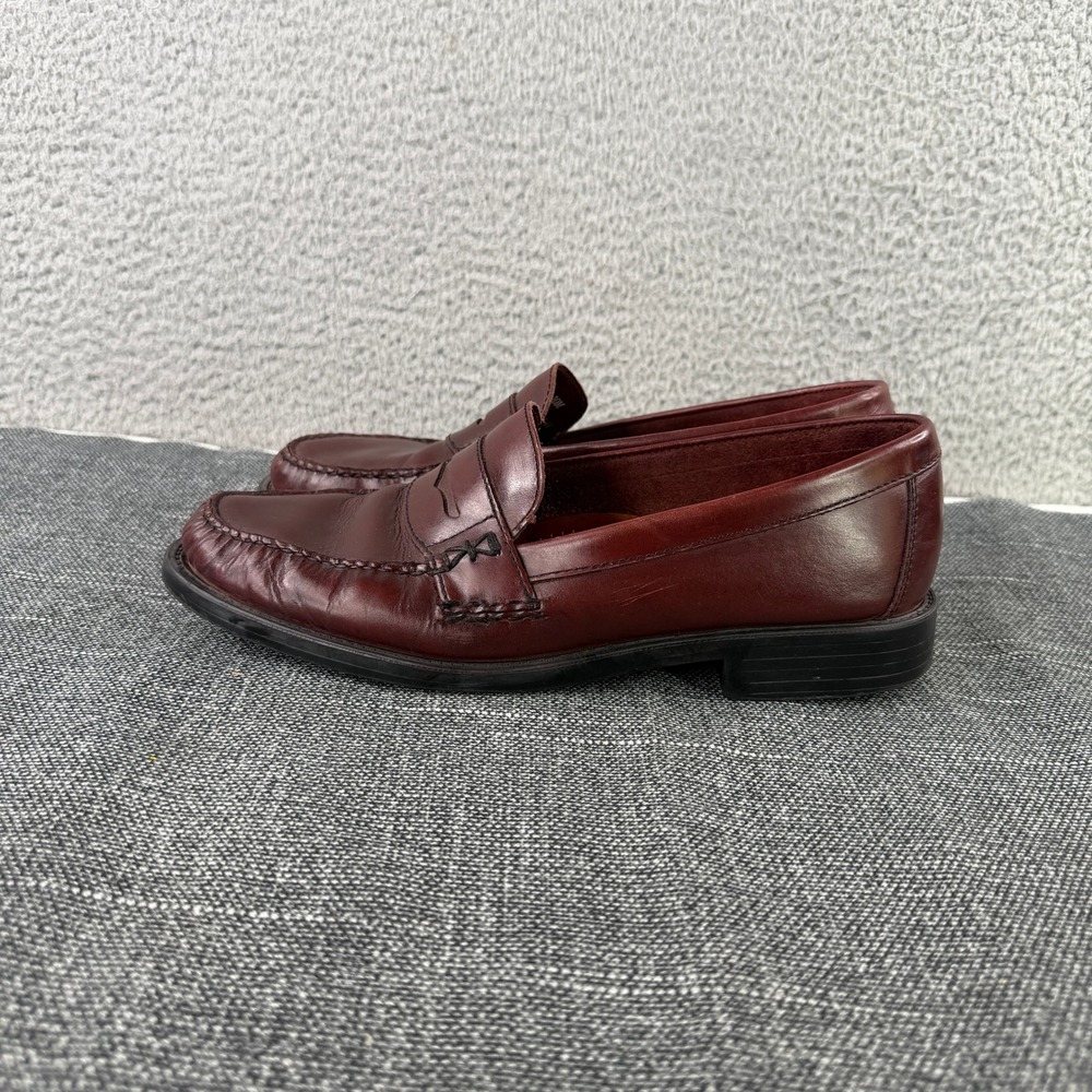 Bass Weejuns Katherine Shoes Womens 10M Burgundy Leather Penny Loafers 3401 641